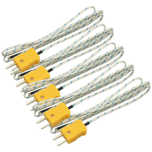 5PCS 1M Wire Measuring Temperature K Type Thermocouple Sensor Digital Probe Tester 2