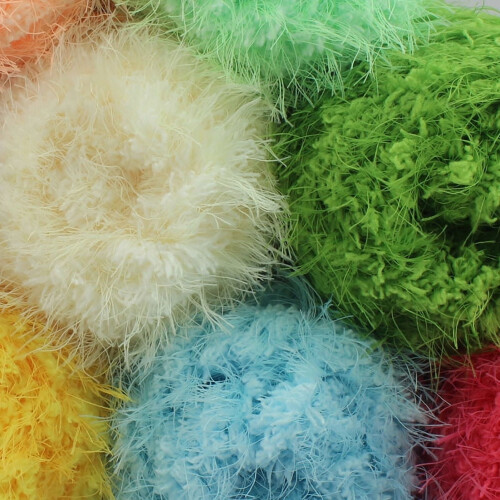 Super Soft Mixed Fiber Yarn Roll Light Gray 100g 2