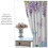 Purple Hydrangea Curtains Wisteria Butterfly Print Rod 7