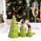 Lime Green Furry Mini Christmas Trees 3 Pcs 7
