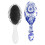 Retro Hair Brush Floral Pattern Soft Bristles Wooden Handle 2