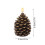 Flameless LED Pinecone Candle Real Wax Look 1 Pack 4