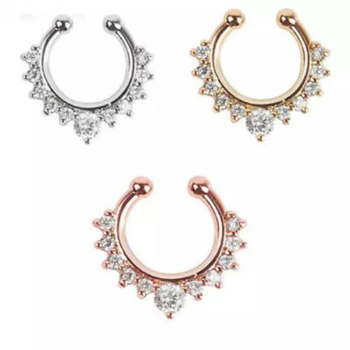 Septum Clicker Neusring Niet-piercing Clip-On Sieraden1 1
