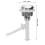 Toilet Tank Push Button Silver Plastic 1 Pack 4