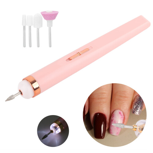 USB Electric Nail Drill Sander Set with Light 5-in-1 2