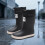Women's High Top Rain Boots Waterproof PVC Upper Size 5.5 US 5