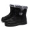Men's Snow Boots Black Size 8 with Arch Support 5
