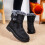 Men's Snow Boots Black Size 8 with Arch Support 8