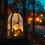Halloween LED Candle Lantern Indoor Outdoor Decor 4