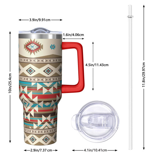 Ποτήρι Bohemia με μόνωση κενού αέρος 40oz με λαβή και αναδίπλωση 2