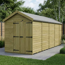 7 x 17 Apex Shed Tanalised (Double Door, No Windows)