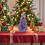 Artificial Crystal Christmas Tree Purple Decorative Ornament 4