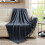 Navy Knitted Throw Blanket Textured Solid 50 x 60 Inches 3