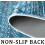 Non-Slip Kitchen Runner Rug Set Blue 2-Piece 3