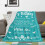 Couverture violette d'anniversaire 60x50 pouces 4