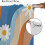 Hippie Curtains Abstract Flower Daisy Spiral Blue Orange 7