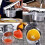 Presse-purée en acier inoxydable avec 3 disques 7
