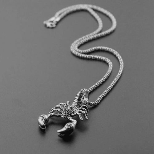 Collier pendentif scorpion style hip-hop unisexe 2