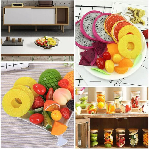 Artificial Red Apple Slices Decorative Vase Fillers 10pcs 2