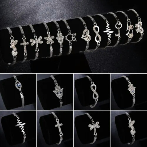 Bracciale turco con occhio di Allah e zirconi per donna 2
