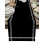 Chemin de table noir uni pour la décoration de mariage à la maison 2