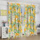 Lemon Curtains Vintage Boho Floral Pattern Blackout Rod 3