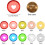 Plastic Book Binding Discs 10 Colors 80 Pcs 2