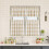Buffalo Check Valances Beige White 54x18 Inch 2-Pack 6