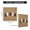 Double Toggle Wall Plate Light Switch Cover Rustic Star 2