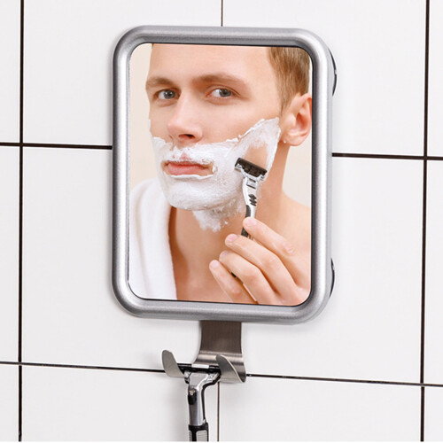 Fogless Shower Mirror with Razor Holder and 4 Suction Cups 1