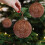 Brown Wool Foam Christmas Ornaments Set 6pcs 6cm 5