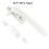 Casement Locking Handle White Metal Right-Side Slider Window 6