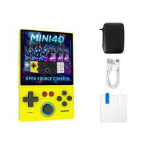 Console de Jeux Open Source MINI40, Écran IPS 4 Pouces, de 18 000 Jeux, de 30 Émulateurs, Console de Jeux Rétro Portable avec Carte Mémoire