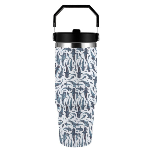 Ποτήρι από ανοξείδωτο ατσάλι Whale Shark 30oz με λαβή 2