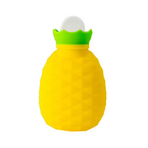 Mini Hot Water Bottle Pineapple Silicone Cover 1 Pack 1