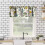 Retro Lemon Kitchen Valance Blue Birds Lemon Tree Print 4
