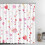 Dusjforheng Valentinsdagsdesign 72x72 tommer vanntett 3