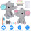 Elephant Knitting Pattern Kit for Beginners Kids Adults 1