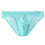 Men's Lace Low-Rise Bikini Briefs Breathable Light Blue 1