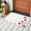 Red Flower Petals Rectangle Rug 2x3ft Abstract Stripe Design 3