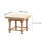 Mini mesa de té de madera para casa de muñecas. Mesa auxiliar cuadrada. 5