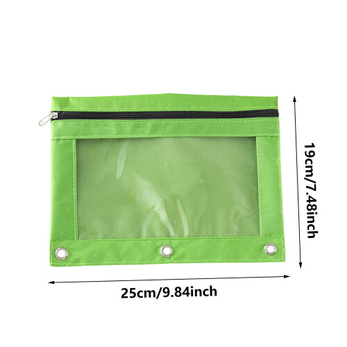 Oxford Cloth Pencil Case Set 2-Pack Large 3-Hole Zipper 2
