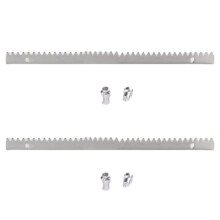 Sliding Gate Motor Gate Galvanized Steel Gear Rail Rack Metallic Zipper Per PCS 50CM Extend with Screws