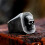 Phantom Skull Ring, roestvrijstalen herenzegelring - 11 2