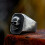 Phantom Skull Ring, roestvrijstalen herenzegelring - 11 4