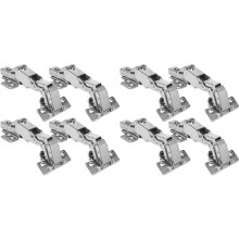 8 Stuks 180 Graden Kastscharnieren Verborgen Hydraulisch Verstelbare Montage Scharnieren Softclose Kastscharnieren Koudgewalst Staal