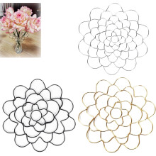 Stainless Steel Floral Grid Vase Organizer 3-Piece Set