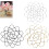 Stainless Steel Floral Grid Vase Organizer 3-Piece Set 1