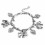 Sterling Silver Elephant Charm Bracelet 9 inches 7