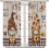 Gnome Coffee Kitchen Curtains Rustic Farmhouse Beige Red 8
